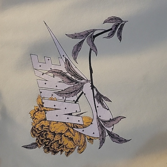 Nike Off-White Hoodie with Floral Graphic - Picture 3 of 5